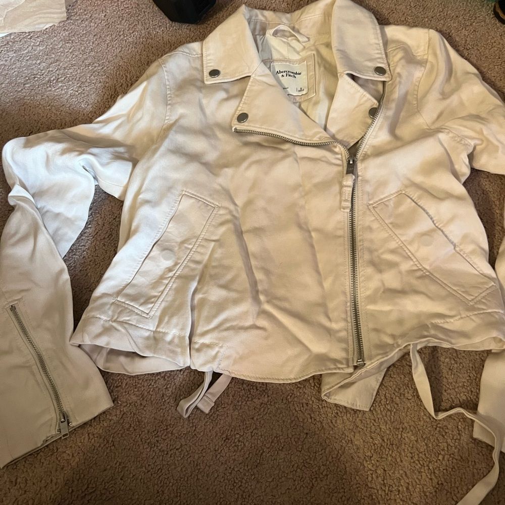 Abercrombie Asymmetrical Jacket Small - image 6